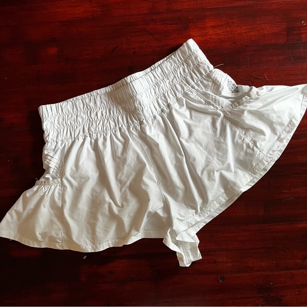 Free People FP Movement Get Your Flirt On Shorts White Small